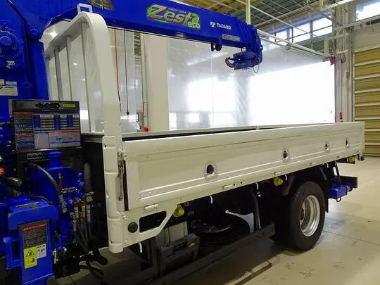 【年次点検済】エルフ 3t 高床 標準ロング タダノ4段クレーン付