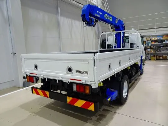 【年次点検済】エルフ 3t 高床 標準ロング タダノ4段クレーン付