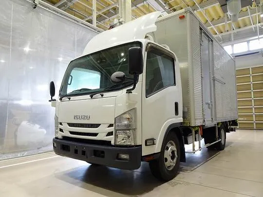 エルフ 3.95t 高床 ワイドロング アルミバン フルゲート付