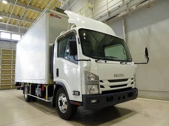 エルフ 3.95t 高床 ワイドロング アルミバン フルゲート付