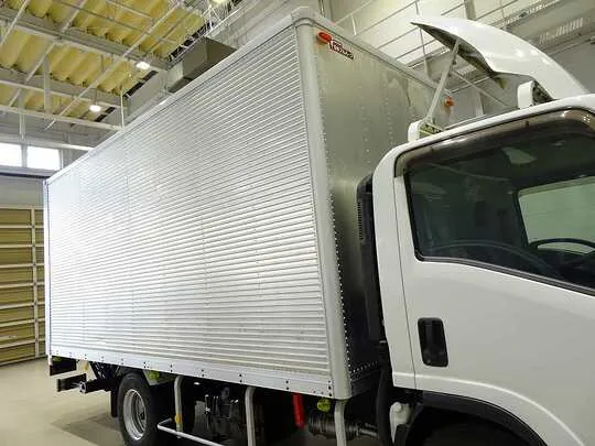 エルフ 3.95t 高床 ワイドロング アルミバン フルゲート付