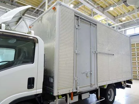 エルフ 3.95t 高床 ワイドロング アルミバン フルゲート付