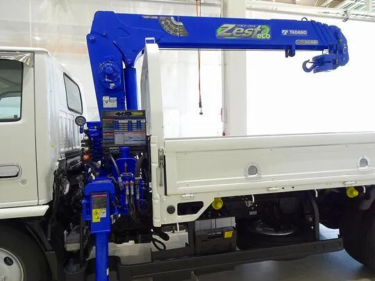 【年次点検済】エルフ 3t 高床 標準ロング タダノ4段クレーン付