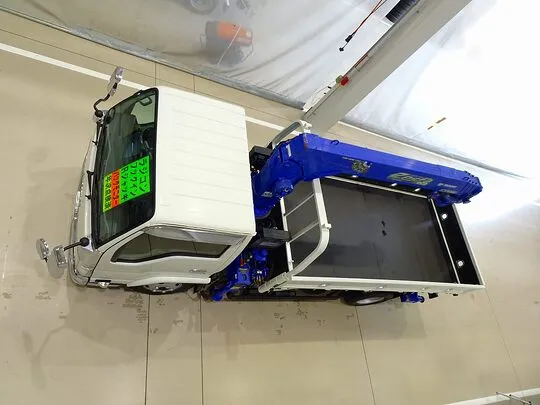 【年次点検済】エルフ 3t 高床 標準ロング タダノ4段クレーン付