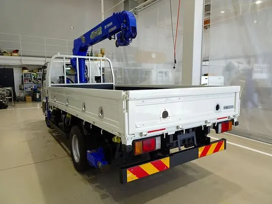 【年次点検済】エルフ 3t 高床 標準ロング タダノ4段クレーン付