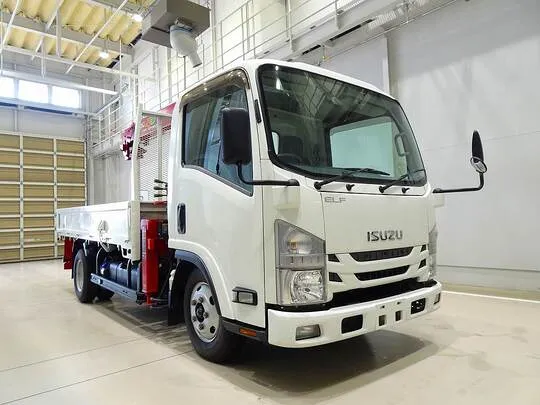 エルフ 2t 高床 標準ロング ユニック4段クレーン付