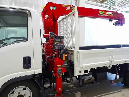 エルフ 2t 高床 標準ロング ユニック4段クレーン付