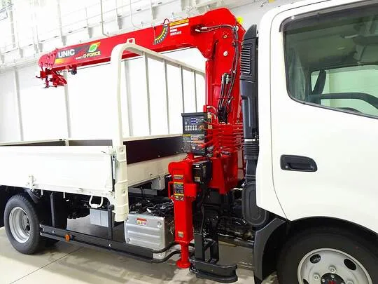 デュトロ 3t 4WD 高床 ワイドロング ユニック4段クレーン付 未使用車