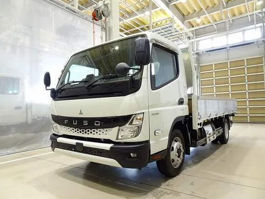 キャンター 4.35t 全低床 ワイドロング アルミブロック 平ボデー