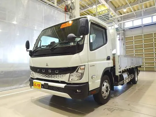 キャンター 4.35t 全低床 ワイドロング アルミブロック 平ボデー