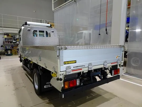 エルフ 2t 4WD FFL 標準セミロング アルミブロック 平ボデー