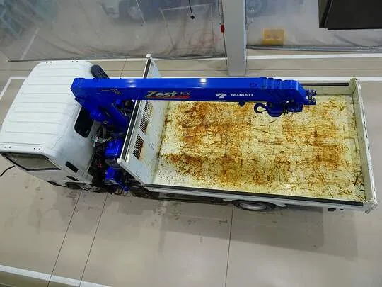 エルフ 2.95t 高床 ワイドロング タダノ4段クレーン付/ダンプ カスタムグレード