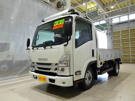 エルフ 2t 4WD FFL 標準セミロング アルミブロック 平ボデー